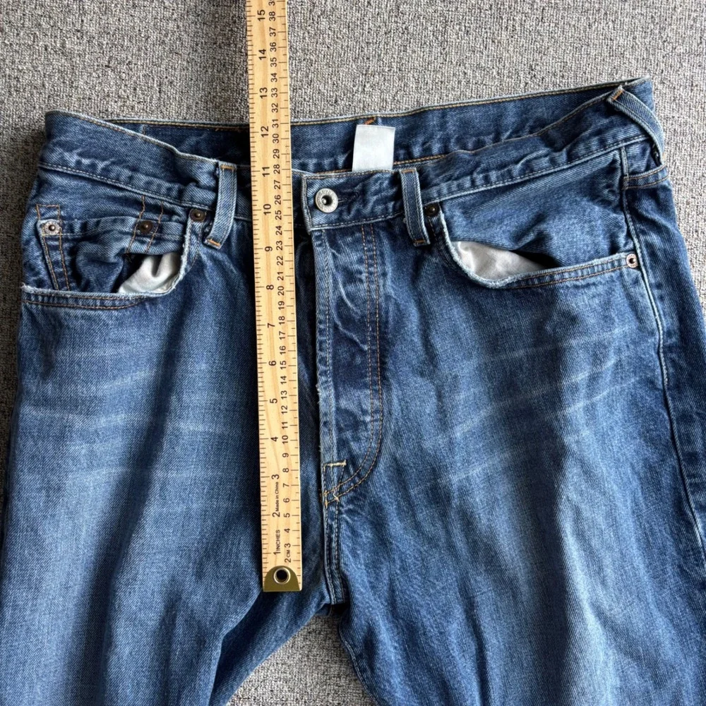 Lucky Brand Jeans Men 33x30 Dungarees American Classic Blue Made in USA Vintage